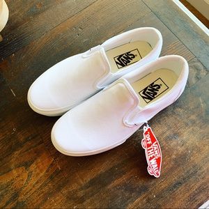Brand new white vans. Size 7